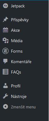 Forms - plugin pro tvorbu formulářů; spolupracovník má přehled vyplněných formulářových záznam. a může si prohlížet jejich náhled.
