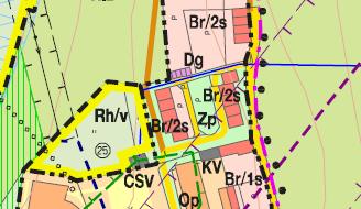 Kr 3.04: Bydlení ve východní části městyse Obsahem změny Kr 3.04 je prověření změny podmínek funkčního využití pozemků parc.č.293/2, 293/3, 293/4, 293/5 a 293/6, všechny v k.ú.