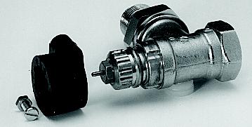 12a, 12b a 12c zobrazují různé typy adaptérů k různým typům ventilů firmy Danfoss. Stiskněte na servopohonu krátce tlačítko (viz 2 na obr. vedle).