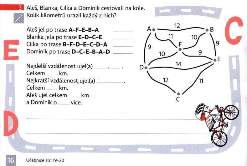 37), kde se pracuje se stejným schématem, avšak oproti druhému ročníku jsou v něm změněny délky stezek.