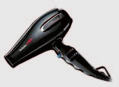 BABYLISS Luminoso Bianco/Nero 2100W ionizační fén Profesionální AC motor s dlouhou životností 6 nastavení teploty a rychlostí Přepínač studeného