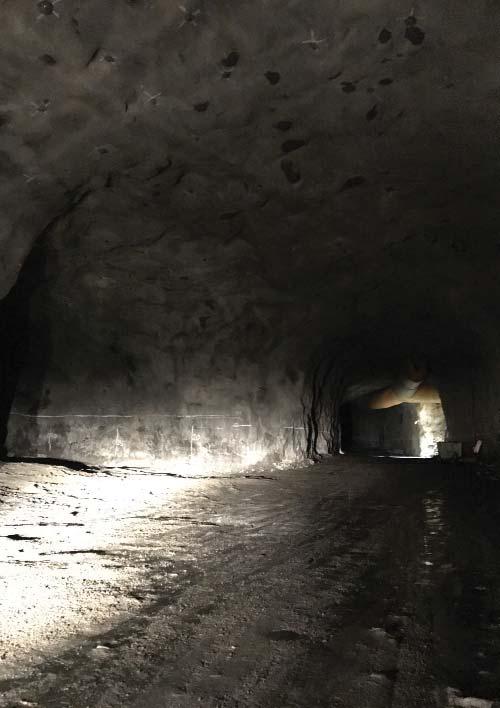 tunnels, in locations of connections to the tunnel ramps and the main route tunnel and, at last but not least, sensitive sections passing under protected natural reserves.