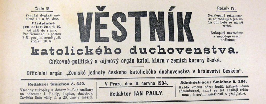 Obr. 15 Provolání představitelů Jednoty katolického duchovenstva (J. Š.