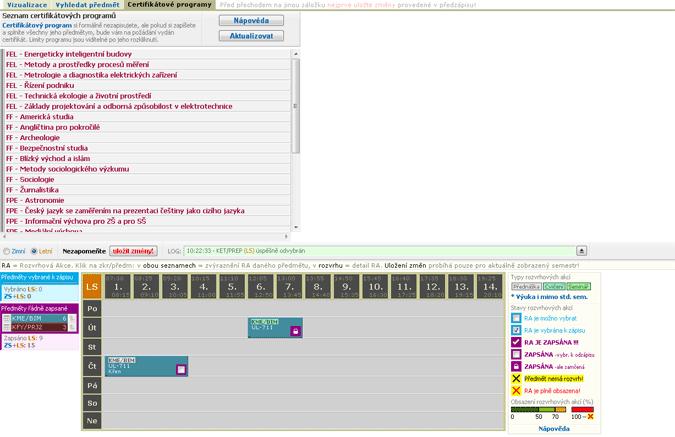 3.8.8 Certifikátové programy 3.8.8 Předměty certifikátového programu Certifikátový program je skupina předmětů, po jejichž absolvování lze zažádat o vystavení certifikátu.