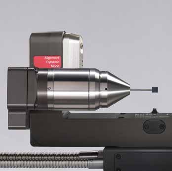 Bezdotykové měření rotujících nástrojů pomocí laserového měřicího systému a rychlé, dotykové měření nerotujících nástrojů dotykovými sondami.