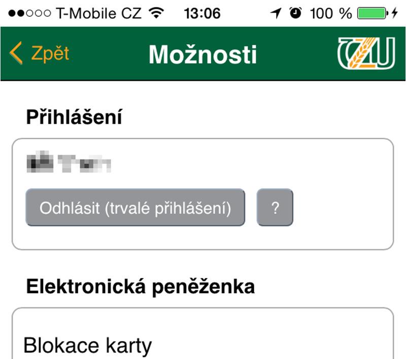 Notifikace Aplikace Moje ČZU umožňuje zasílání systémových ( push ) notifikací.