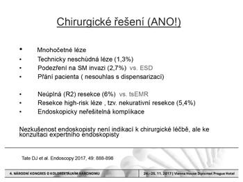 Spolupráce endoskopisty a chirurga v