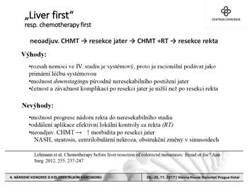metastázami jater metodou primary first