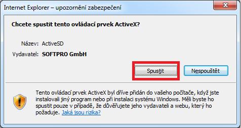 Vyzkoušejte se podepsat na signpadu. 7. Internet Explorer zobrazí informaci o povolení doplňku.