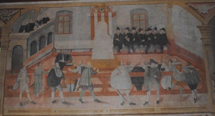 29. Menší zemský soud, malba all secco, 1599