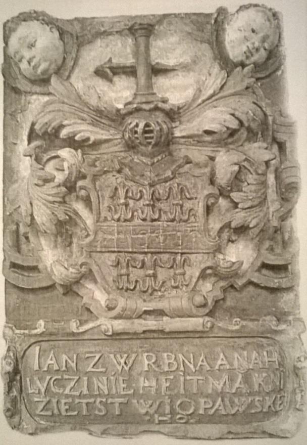 39. Erbovní deska zemského hofmistra Jana z Vrbna,
