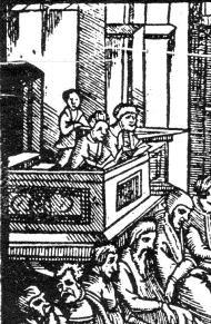 ze Šternberka, detail z Většího zemského soudu, malba all secco, 1599