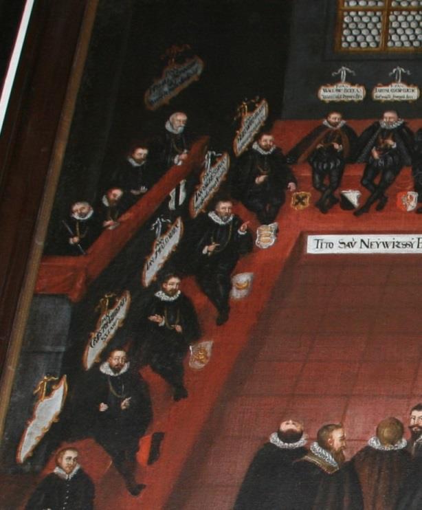 58. Katedra písařů a řečníků, detail z Většího soudu
