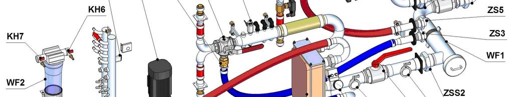 16 3D model výstupního dopravníku s třídičkou ohřátých