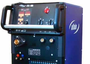 drát / Flux corred Ø ATA 400 AXE 0,6-1,2 1,0-1,2 1,4 ATA 500 AXE 0,6-1,4 1,0-1,2 1,6 Compact or with separate feeding welding machine Water cooled Welds steel, high alloyed steels and aluminium.