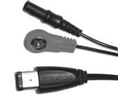 Stimuly by měly nastávat s pravidelnou frekvencí. (1, 2 nebo 5 Hz). Použijte seřizovacího kolečka a pomalu zvyšte proud na 5.00 ma.