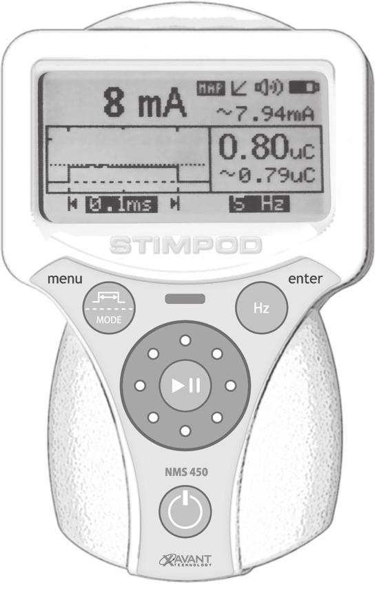 Tlačítko Menu / Šířka impulzu NMS410/450 (režim LOC/MAP) Stiskem přepínáme mezi šířkami impulzu. Stiskem a podržením přistupujeme do menu Nastavení.