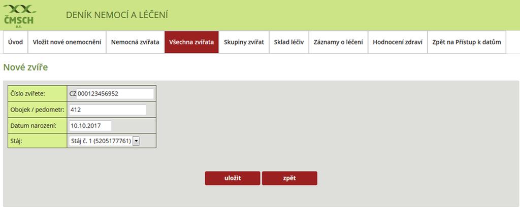 Krok 3: Kontrola zadaných dat a jejich uložení. Pozn.