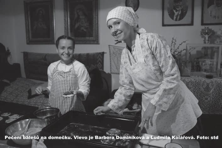 Báleše s povidly, škvarky, domácí sádlo, ale premiérově také pečená žebra a bůček.