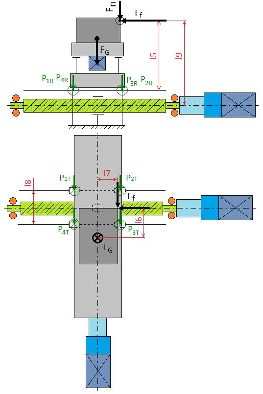 Str. 40 Dynamický poměr momentu setrvačnosti redukovaných hmot a motoru: Δ = J J = 1,85 [ ]. (5.