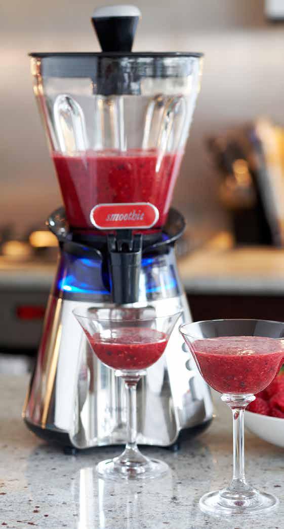 Tato řada smoothie mixérů je vybavena unikátním výpustním kohoutkem, takže si zdravé koktejly můžete natočit rovnou do sklenice.