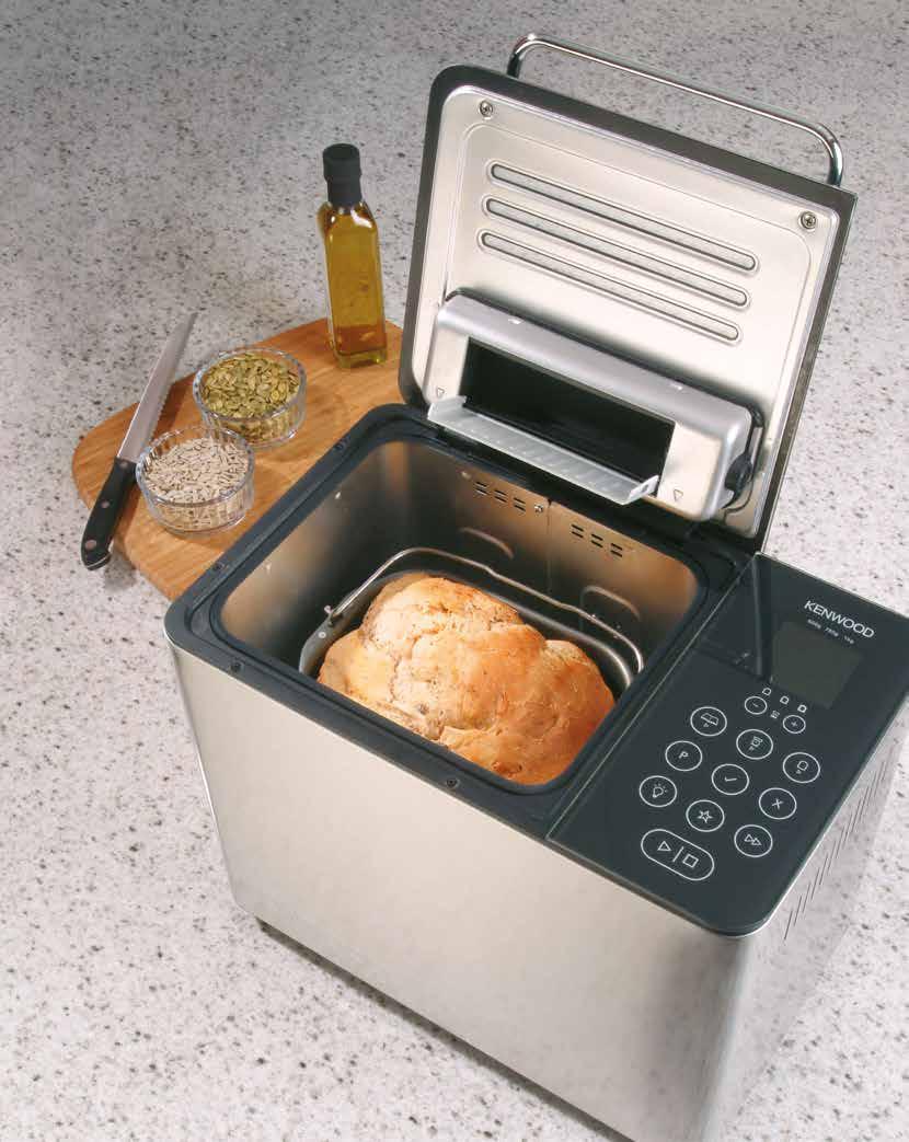 Vaření Pekárny chleba BM450 Pekárna chleba n dotykové ovládání Touch sense n automatický dávkovač ingrediencí s kapacitou 125 g - automaticky dávkuje v správný čas ingredience (semínka, oříšky, ) n