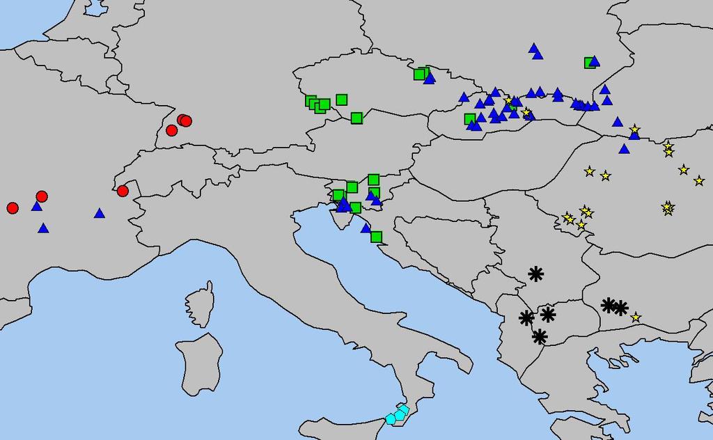 Klasifikace populačních vzorků jedle do homogenních skupin jedle