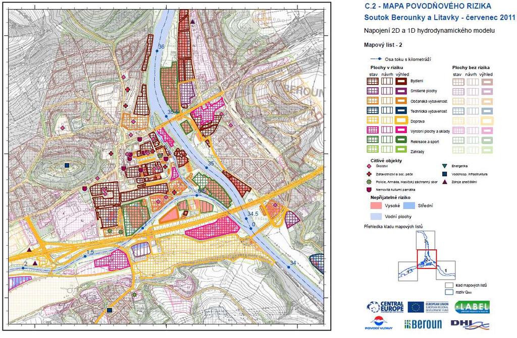 Mapy povodňových rizik Promítnutí map ohrožení do existujících územních plánů určení