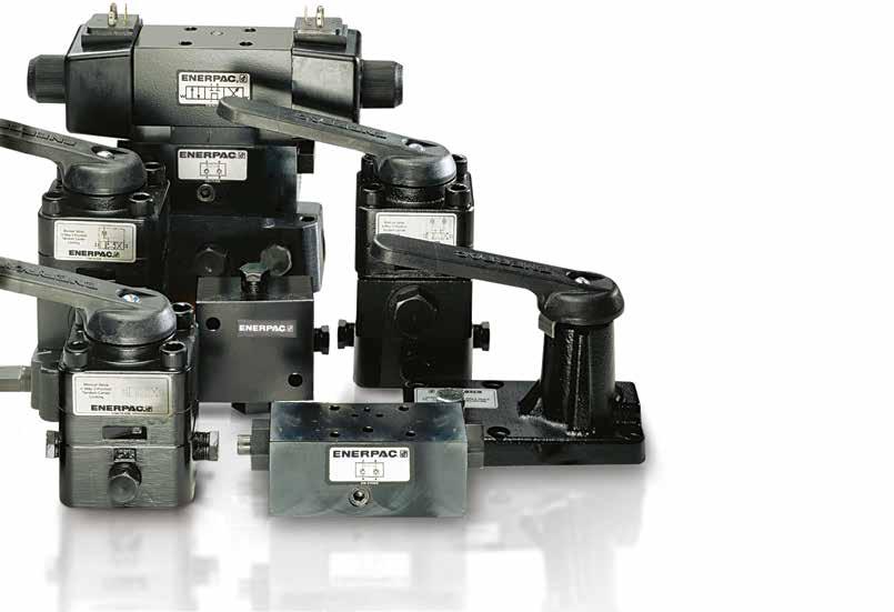 Prehľad ovládacích ventilov Ponuka hydraulických ventilov Enerpac zahŕňa široký sortiment modelov a konfigurácií.