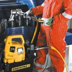 Dvojčinné hydraulické momentové kľúče 1 Pohonná jednotka 2 Upínacia hlava série Pro (strana 18) Reakčné rameno (strana 18) 4 Predĺžené reakčné rameno (strana 18) Použite nástrčné kľúče iba pre