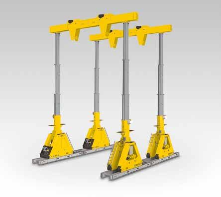 Hydraulické portály Na obrázku: Hydraulický portál SBL1 SL, SBL, MBL Řada Kapacita se 4 věžemi: 60-1 tun Zdvihací výška:,9-14,52 m Hydraulické portály Hydraulické portály jsou bezpečný, výkonný