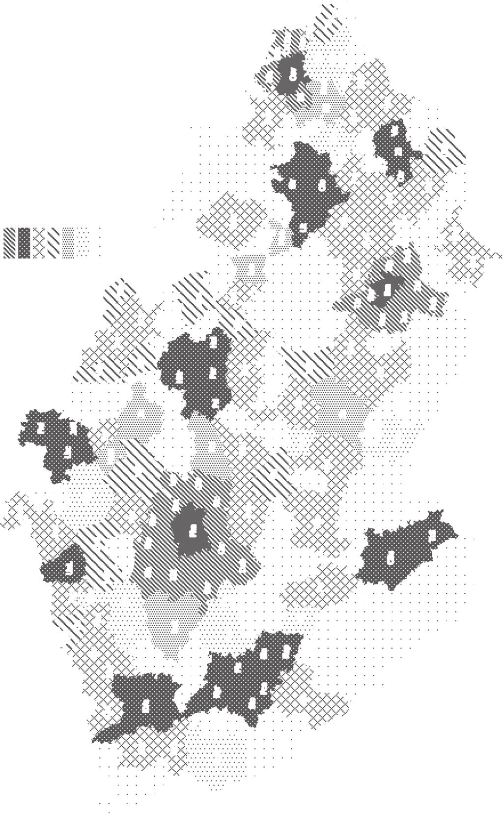 50 km Obr. 2 Typologie nemetropolitních regionů z hlediska faktorů, mechanismů a aktérů regionálního rozvoje. Zdroj: ČSÚ 2013; Ženka, Pavlínek 2013; autoři.