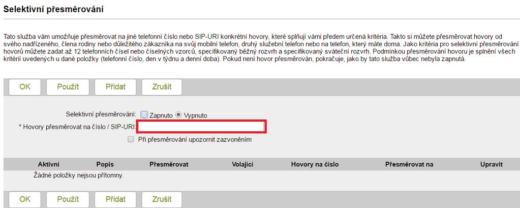 Zkrácená volba 100 Zkrácená volba 100 je funkce umožňující přiřadit telefonním číslům dvojciferné zkratky (zástupná čísla).