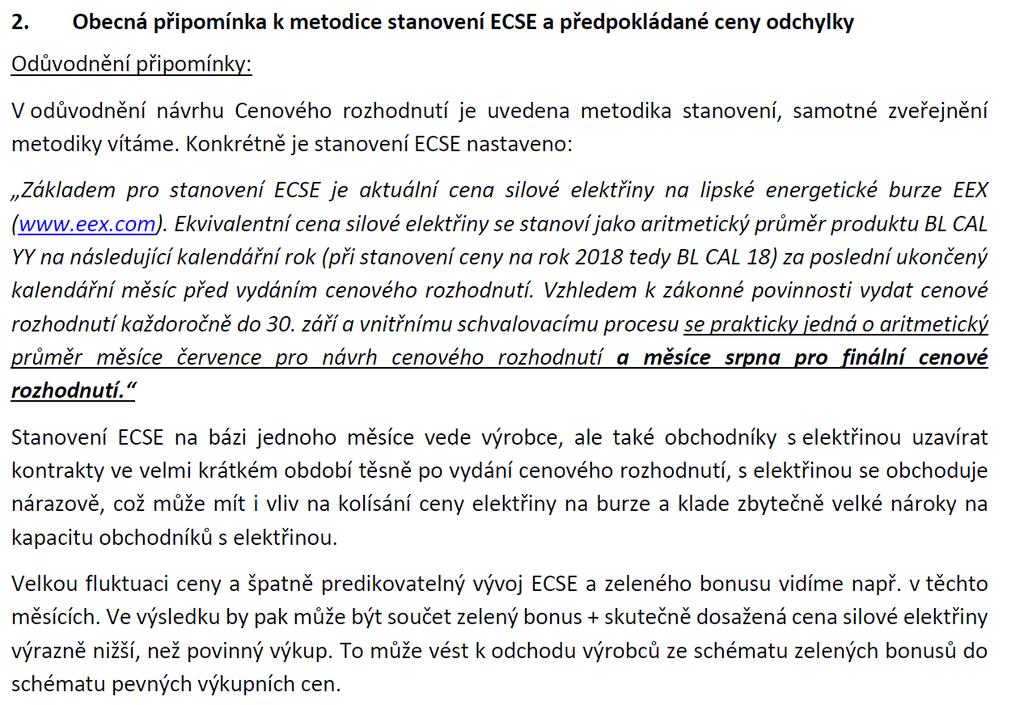 ( jsou zveřejněny bez jazykových korektur) Komora OZE