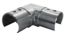 materiál: nerezová ocel AISI 316 Pro   P-UN-L90H Vertikální spojka pro oválné madlo Vertical