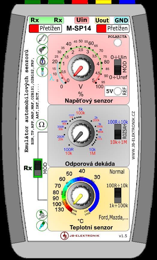M-SP14 Emulátor automobilové senzory