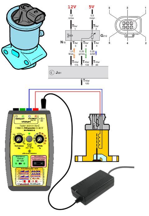 M-PWM2 Tester akčních členů PWM generátor Přístroj pro paralelní diagnostiku.