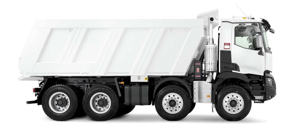 RENAULT TRUCKS_ 8 9 RENAULT TRUCKS_ VÝJIMEČNÉ TECHNICKÉ VLASTNOSTI Modelová řada K je vybavena podvozkovým rámem