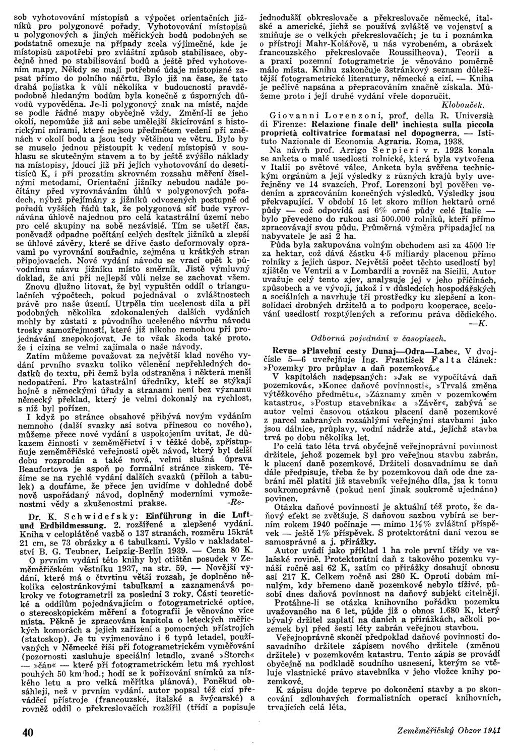 sob vyhotovování místopísů a výpočet orientačních jižníků pro polygonové pořady.