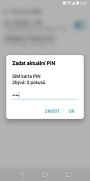 27 z 37 Změna PIN kódu ikonu Nastavení. V záložce Obecné zvolíte Zabezpečení. 3. Vyberete možnost Nastavení zámku karty SIM.