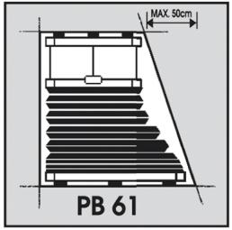 Max. rozměr 800 x 800 mm Ovládaní látky oblouk