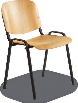čalouněná židle, chromovaný ocelový rám oválného