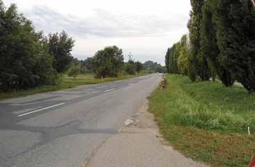 V extravilánu bylo na části vozovky provedeno zpevnění geokompozitem, lokální sanace a položení dvouvrstvého krytu z asfaltového betonu v délce 2 843 m.