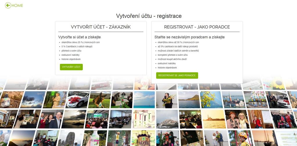 Jak se registrovat do Akuny Vyberte jednu z možností registrace!