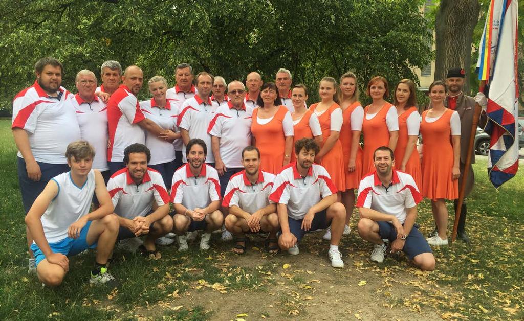Telnický zpravodaj září 2018 Sport 43 TELNIČTÍ SOKOLOVÉ NA XVI. VŠESOKOLSKÉM SLETU gionálních sletů po celé republice. U nás v Telnici se předsletové vystoupení konalo 19.