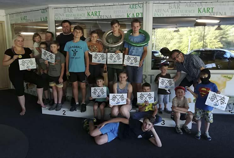 Telnický zpravodaj září 2018 Sport 53 MINISTRANTSKÁ GRAND PRIX Půlroční sportovní snažení většinou ve fotbale a florbale měli za sebou kluci z ministrantského sportovního kroužku, která probíhá
