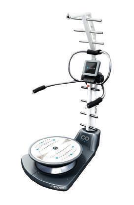 Průměr platformy: 90 cm Váha přístroje: 125 kg Nosnost: > 200 kg IMOOVE 200 Dostupné programy: Reboost Sport, Fitness 15 programů, 5 obtížností, - Volné menu - Dynamická evaluace -