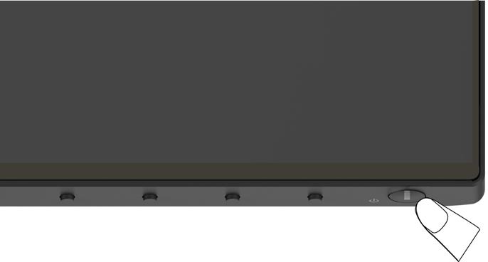 Používání monitoru Zapnutí monitoru Stisknutím tlačítka zapněte monitor.