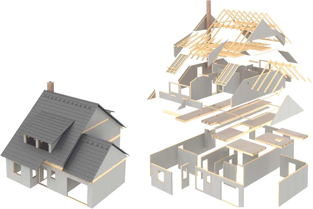 Nabídka panelového systému dřevostavby pro stavební firmy Na základě požadavku firmy - zákazníka a za použití vysoce profesionálního