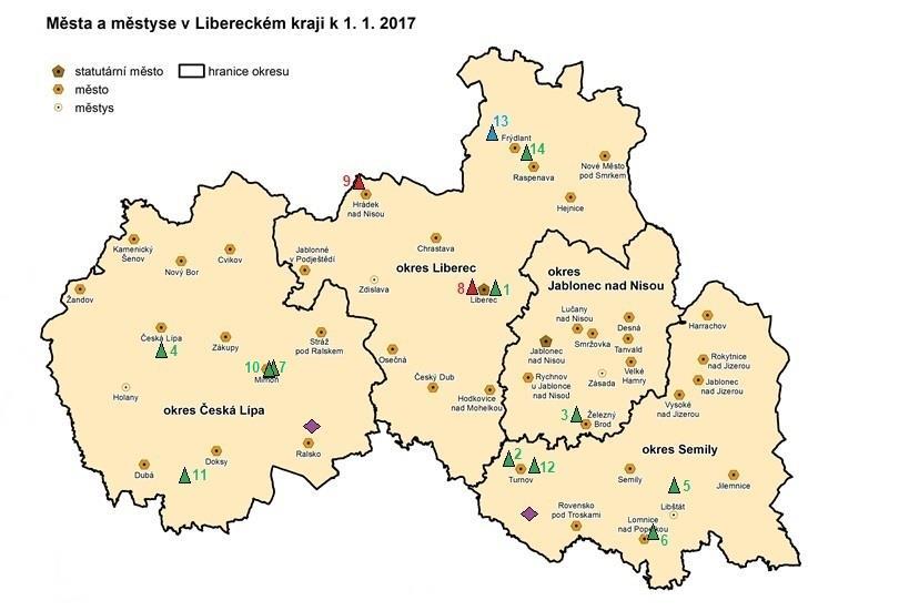 Obrázek 4 Lokace kompostáren v Libereckém kraji Zdroj: vlastní zpracování Tabulka 16 Malá zařízení na zpracování BRO do 150 t/rok Provozovatel Kapacita (t/rok)
